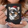 Corgi サンタハット 面白い かわいい 犬 ママ お父さん クリスマス 長袖tシャツ コーヒーマグ 面白い贈り物