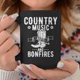 Country Music And Bonfire ウエスタンカントリーラインダンスブーツ コーヒーマグ 面白い贈り物