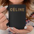 Céline レオパード こんにちは私の名前は、名です コーヒーマグ 面白い贈り物