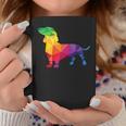 Dachshund Gay Pride Lgbt Lgbtq Rainbow Flag Dog Lovers コーヒーマグ 面白い贈り物