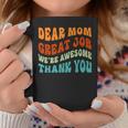 Dear Mom Great Job We're Awesome Thank You Retro Coffee Mug Personalized Gifts