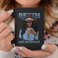 Denim And Diamonds African Melanin Cowgirls Western Coffee Mug Personalized Gifts