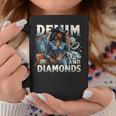 Denim And Diamonds African Melanin Swag Cowgirls Western Coffee Mug Personalized Gifts