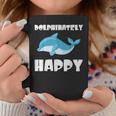 Dolphinately Happy ドルフィンズ イルカ 哺乳類 海 Dolphin ドルフィン コーヒーマグ 面白い贈り物