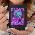 Me Encanta La Música Disco Retro Disco De Los 80 Taza de café Regalos divertidos