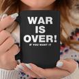 Exclusive War Is Over 限定版 ブラック If You Want It コーヒーマグ 面白い贈り物
