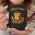 Finally Done Owl Grad 2025 デコレーション コーヒーマグ 面白い贈り物