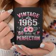 60Th B-Dayintage 1965 Floral 60 Years Of Perfection コーヒーマグ 面白い贈り物