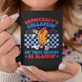 Hot Dog Democracy's Collapsing 4Th July Protest Trump Coffee Mug Unique Gifts