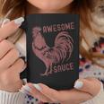 Pets Awesome Sauce With Picture Of Rooster Coffee Mug Unique Gifts