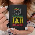 Give Thanks & Praises Jah Rastafari レゲエ ラスタ ウェア コーヒーマグ 面白い贈り物