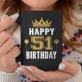 Happy 51St Birthday アイデア 51歳 男女用 コーヒーマグ 面白い贈り物