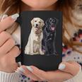 Happy Two Labradors ゴールデンブラック ラボレトリバー Mom Dad コーヒーマグ 面白い贈り物