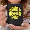 Have A Good Day レトロ ハッピーフェイス 90年代 スマイルフェイス 美学 コーヒーマグ 面白い贈り物