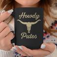 Howdy Putos Bull Skull Country Cowboy Western Coffee Mug Personalized Gifts