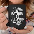 I'd Rather Beleeping leep Quote コーヒーマグ 面白い贈り物