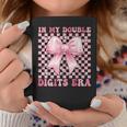 In My Double Digits Era キュートなコケットボウ 10歳の誕生日 女の子 コーヒーマグ 面白い贈り物