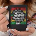 Junenth 1865 Afro Freedom Breaking Chains Freeish Roots Coffee Mug Personalized Gifts