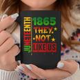 Junenth 1865 Pride Black History They Don't Like Us Coffee Mug Personalized Gifts