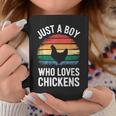 Just A Boy Who Loves Chickens シャツ キッズ 幼児 男の子 チキン コーヒーマグ 面白い贈り物