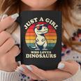 Just A Girl Who Loves Dinosaurs おもしろレトロ恐竜 T-Rex コーヒーマグ 面白い贈り物