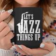 Let's Jazz Things Up 面白いサックス音楽サックスギフト コーヒーマグ 面白い贈り物