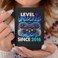 Level 9 Unlocked Awesome Since 2016 9Th Birthday Gaming Coffee Mug Personalized Gifts