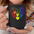 Lgbtq レインボーフラッグハート Lgbtqia バレンタインデー プライドムーン コーヒーマグ 面白い贈り物