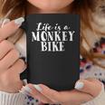 Life Is A Monkey Bike ゴリラバイク 漫画デザイン コーヒーマグ 面白い贈り物