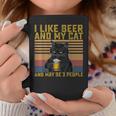 I Like Beer My Cat And Maybe 3人 猫好き ギフト コーヒーマグ 面白い贈り物