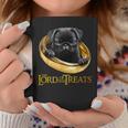 Lord Of The Treats 御馳走の主-クリスマスのための面白い黒いパグ犬 コーヒーマグ 面白い贈り物