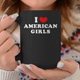I Love American Girls I Heart American Girls コーヒーマグ 面白い贈り物