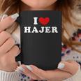 I Love Hajer 私は愛する Hajer コーヒーマグ 面白い贈り物