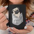 Love Pugs かっこいいポケットパグ ペット 犬 グラフィックデザイン コーヒーマグ 面白い贈り物