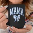 Mama Coquette Toile Blue Bow Floral Family Matching Coffee Mug Unique Gifts
