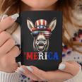 Merica Mule Donkey Patriotic 4Th Of July 面白い キッズ メンズ レディース コーヒーマグ 面白い贈り物