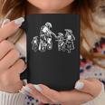 Motocross Dirt Bike Dad With Three Children Motorcycle Father's Day Coffee Mug Unique Gifts