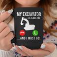 My Excavator Is Calling 面白い重機オペレーター コーヒーマグ 面白い贈り物