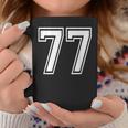Number 77 Birthday 77Thports Player チーム番号入りジャージ コーヒーマグ 面白い贈り物