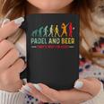 Padel Y Cerveza Evolución Divertida Para Amantes Del Pádel Taza de café Regalos divertidos