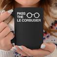 Pass The Le Corbusier Architect ホワイト コーヒーマグ 面白い贈り物