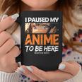 I Paused My Anime Manga Cute Weeb Kawaii Otaku アニメ グッズ コーヒーマグ 面白い贈り物