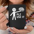 Plz Use Itarcatic Use Your Brain Cynicalays コーヒーマグ 面白い贈り物