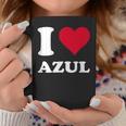 Red Heart I Love Azul コーヒーマグ 面白い贈り物