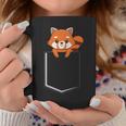Red Panda In A Bag Cute Love レッドパンダバッグ コーヒーマグ 面白い贈り物