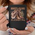 Retro Cowgirl Boots And Bling It's A Cowgirl Thing Western Coffee Mug Personalized Gifts