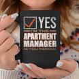Retro Profession I'm The Apartment Manager コーヒーマグ 面白い贈り物