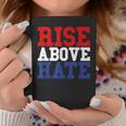 Rise Above Hate Red And Blue America コーヒーマグ 面白い贈り物