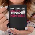 Rugby Don't Make Me Use My Rugby Momボイス。 長袖tシャツ コーヒーマグ 面白い贈り物