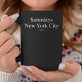 Saturdays New York City 1977 ブラック&ホワイト コーヒーマグ 面白い贈り物